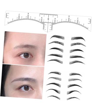 Mikinona Clear Sticker 50pcs Makeup Rulers Eyebrow Positioning Shaper Markers Mappers Drawing Professional Shapers - Buy Online on SooperMarket.com