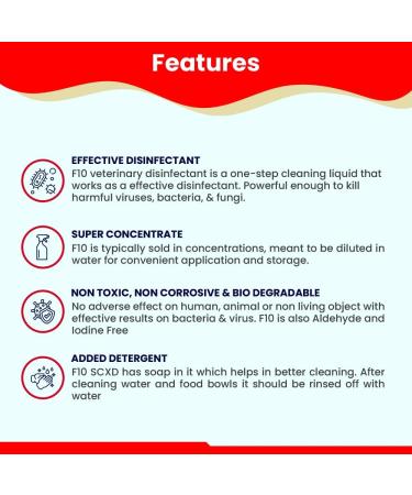 F10 F10SCXD 200ml Veterinary Disinfectant/Cleaner-Zoos/Breeders-Dogs Cats Small Animals Birds - Buy Online on SooperMarket.com