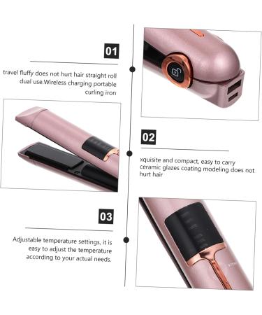 Baluue Curling Iron Hair Styling Irons Mini Hair Curling Wand Mini Curler Curling Wand for Hair Styling Abs 21X4X3.5CM Golden - Buy Online on SooperMarket.com