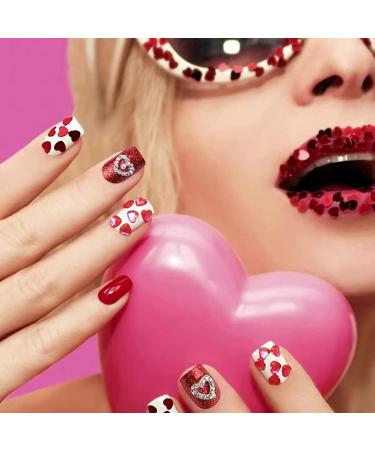 RUNRAYAY 30Pcs Colorful Love Nail Rhinestones Charms 3D Shiny Heart Shape Nail Art Alloy Diamond Crystal Nail Ornament Gems for Girls Valentine'S Day DIY Crafts Decoration Supplies (6 Styles) - Buy Online on SooperMarket.com