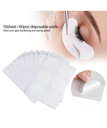 60 Pieces Eyelash Extension Eye Pads & Qkiss PWRIP Glue Holder Pallet | Premium Eyelash Extension Accessories - Buy Online on SooperMarket.com