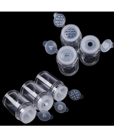 6 Pieces 10ml Mini Refillable Empty Loose Powder Bottles - Travel Cosmetic Containers for Glitter & Eyeshadow - Buy Online on SooperMarket.com
