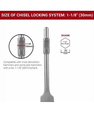 Firecore FS18316 Electric Demolition Jack Hammer Chisel 1-1/8 Hex Shank | 3x16 | 1 Pack - Buy Online on SooperMarket.com