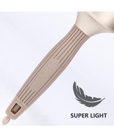 5PCS Round Brush Set with Boar Bristle Curved Vented Hair Brush - Nano Thermal Ceramic & Ionic Tech for Healthy, Shiny Hair - Buy Online on SooperMarket.com