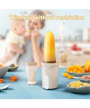 Portable Baby Food Processor Baby Food Maker Puree Blender Feeder Speedy Chopping for Puree Diced Fruit Vegetables Meat Sauce Garlic Smoothie Juicer for Baby Travel Fitness Drink Shakes - Buy Online on SooperMarket.com