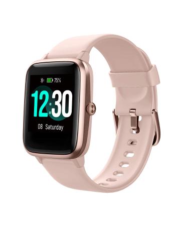 Fitpolo Smart Watch for Android Phones Compatible with iPhone IP68 Swimming Waterproof Smartwatch Fitness Tracker Fitness Watch Heart Rate Monitor Smart Watches for Women (Pink) Rose Gold