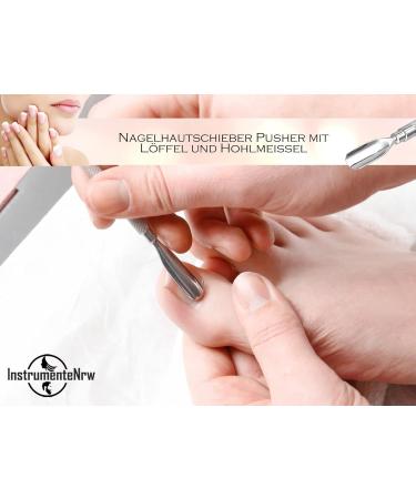 Cuticle Pusher with Sharp Spoon & Gouge - Precision Nail Care Tool for Perfect Manicures | International Shipping Available - Buy Online on SooperMarket.com