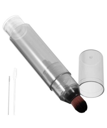 FRCOLOR Applicator Bottle for Hair Oil Clear Twist Top Applicator Bottles Scalp Care Applicator Comb Squeeze Empty Plastic Bottles Roots Supplies 11.3x2cm As Shown