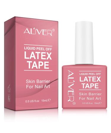 LTYYWBFB Liquid Latex Nails Peel Off Latex Tape for Nails Art Peel Off Cuticle Protector for Nail Painting Skin Barrier Protector for Gel Polish - Fast Drying Odorless Nail Polish Guard 15ML 15 ml (Pack of 1)