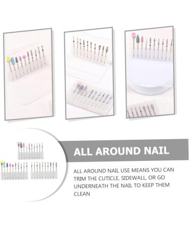 minkissy 3 Sets Nail Polisher Nail Drills for Acrylic Nails Professional Manicure Nail Drill Bits Power Tools Manicure Trimming Polishing Heads Efficient Alloy Tungsten Steel Tapa - Buy Online on SooperMarket.com