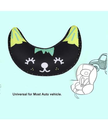 Kids Car Seat Belt Cover - Soft Cushioned Shoulder Pad for Safety & Comfort | Universal Fit Travel Pillow & Neck Support for Children | Black - Buy Online on SooperMarket.com