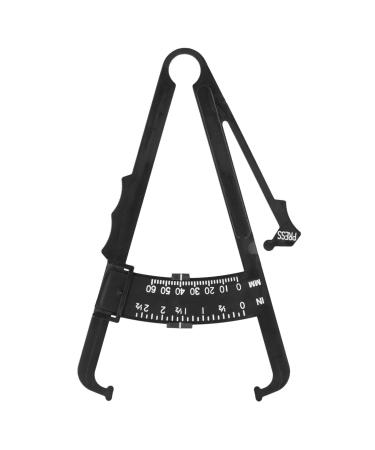 Body fat measuring slide body fat tester caliper body fat measuring slide made of black plastic unisex skin fold Caliper body fat measuring device (#2)