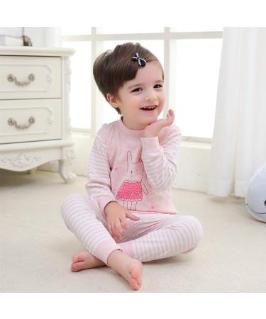YANWANG 100% Cotton Baby Pajamas Set - Long Sleeve Sleepwear (4-5 Years) - Rabbit Design - Buy Online on SooperMarket.com