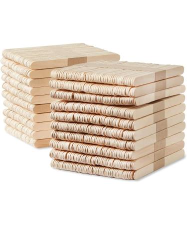 Craft Sticks Bulk Set - Natural Wood Popsicle Sticks for Waxing & Classroom Art Supplies - Kids Art Crafting Sticks - 4-1/2 x 3/8 in. (Pack of 1000) - Zipped Bag - Buy Online on SooperMarket.com