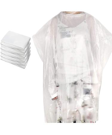 100 Pcs Disposable Hair Salon Capes 51x36 inch Waterproof Shampoo Barber Hair Cutting Cape for Barbershop and Salon Hairdressing Suit for Kids Adults 51x36 Inch (Pack of 100)