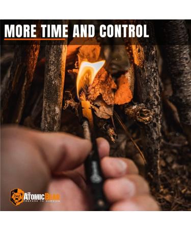 Fire Starter Survival Tool - Parrafin Wax Infused Hemp Rope - Bushcraft Essential for Flint and Steel - 39 Long Wick Tinder Cord - Buy Online on SooperMarket.com