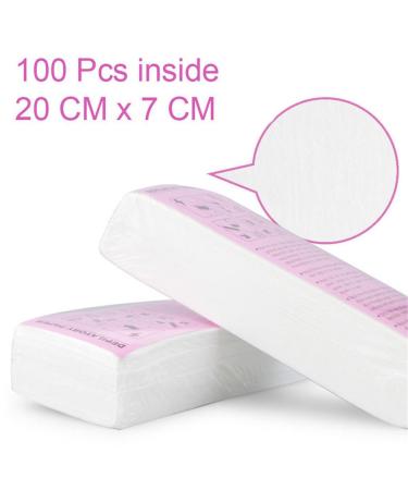 100 Sheet Depilatory Paper Strips - Professional Disposable Hair Removal Tool - Buy Online on SooperMarket.com