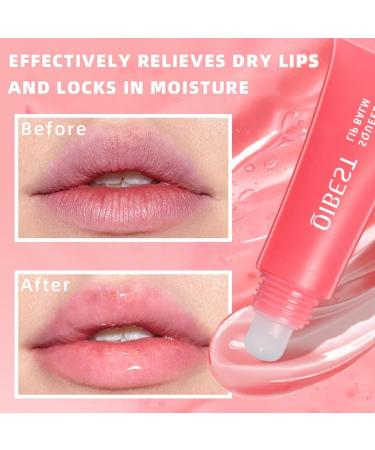 Lip Balm Moisturising Lip Balm Lip Mask for Day&Night Lip Care Infused With Hyaluronic Acid Lighten Dark Lip Color Reduce Lip Lines&Wrinkle Lip Repair Strawberry #02 02# Strawberry - Buy Online on SooperMarket.com