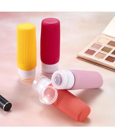 Travel Bottles Set - 4 x 90ml BPA-Free Silicone Containers - Perfect for Travel & Replacement - Buy Online on SooperMarket.com