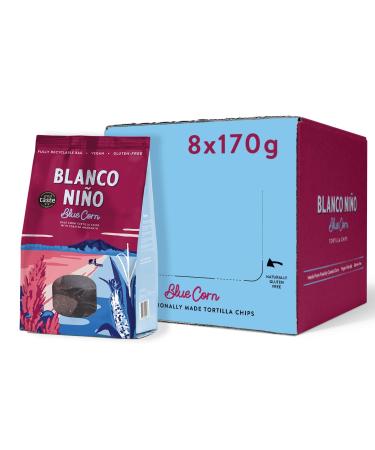 Blanco Ni o - Traditional Tortilla Chips - Blue Corn - 8 x 170g