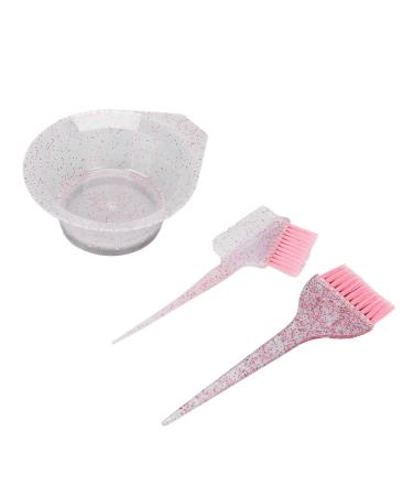 Hair Dye Brush Hair Dye Brush Full Ergonomic Handle 3 Pack for Home Use (Pink)