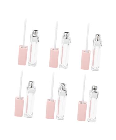 BELLIFFY 6pcs Lip Gloss Empty Tube Eyeline Empty Bottle Lip Tube Eyeliner Eyelash Mascara Tube Pink Abs 1 g (Pack of 1) Pink