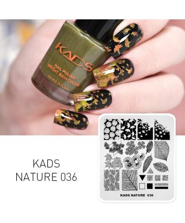 Alexnailart Professional Stamping Plates Autumn Leaves Ginkgo Maple Leaf Template Manicure Printing Tool NA036 - Buy Online on SooperMarket.com