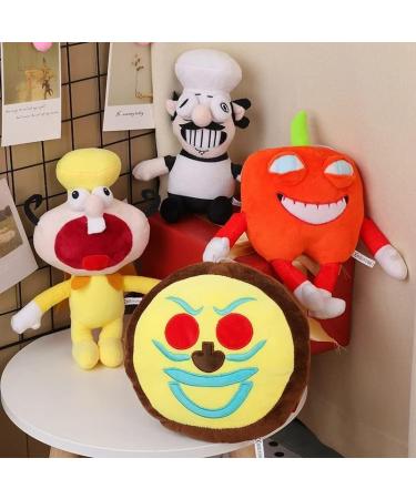 YUNTOY Pizza Tower Plush 10 - Noise Peppino Pepperman Pizza Face Plushie - Game Fan Gift for Kids & Adults - Buy Online on SooperMarket.com