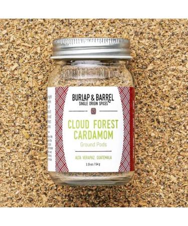 Burlap & Barrel Cloud Forest Cardamom Ground Pods - 1.9oz Glass Jar - Shark Tank Featured - Buy Online on SooperMarket.com