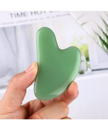 Rosenice Jade Stone Gua Sha Facial Tool for Face and Body Massage - Acupuncture Therapy and Trigger Point Treatment - Buy Online on SooperMarket.com