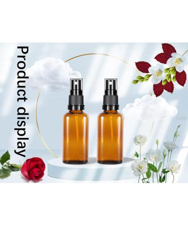 Brownlas Small Glass Spray Bottles 50ml - 2 Pack - Empty Perfume & Cosmetic Atomizers - Portable Pharmacy Bottles - Buy Online on SooperMarket.com