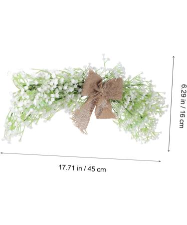 ABOOFAN Wedding Door Decor Simulated Gypsophila Front Door Decor Wedding Wreath Garland Gypsophila Door Pendant Christmas Peony - Buy Online on SooperMarket.com