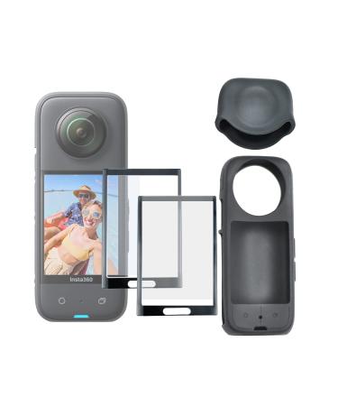 VGSION Silicone Case Lens Cap Screen Tempered Film for Insta360 One X3