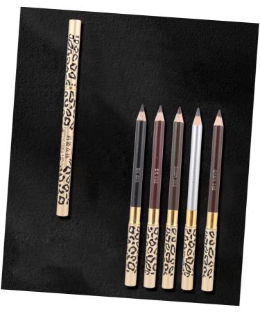 MUSISALY 2pcs Long Lasting Eyebrow Pencils Leopard Eyeliner Pencil Eyebrow Brush for Women Puff Head Wooden 1 count (Pack of 1) As Shown - Buy Online on SooperMarket.com