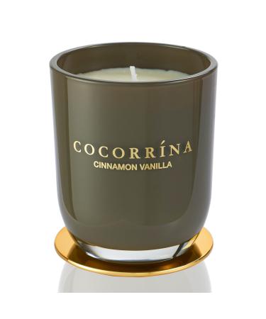 Cocorr na Candle fragrance candle in a glass cinnamon burning time up to 22 hours natural soy candle Christmas gift candle 180g cinnamon vanilla 180g