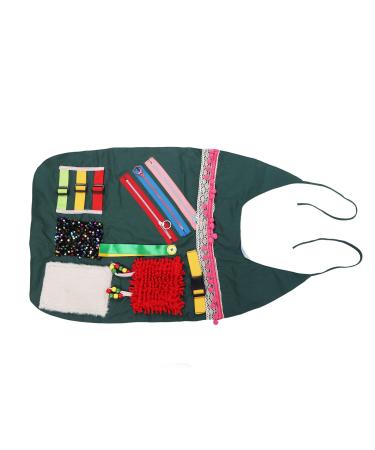 Jauarta Sensory Blanket Apron Anxiety Relieving Elderly Alzheimer Activities Apron for Memory Loss Dementia