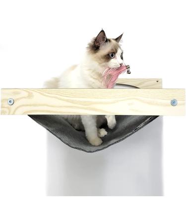 HeyKitten Stud Mounted Cat Hammock & Climbing Stairs Combo - Lounging, Napping, Playing & Jumping Solution - Buy Online on SooperMarket.com
