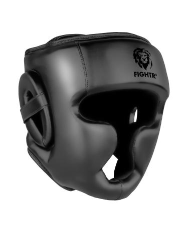 Fightr head protection with the best seat for maximum protectionBox helmet for sparring |Adjustable size for boxes MMA Muay Thai kickboxing & martial arts L-XL all Black
