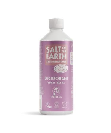 Salt of the Earth - Natural Deodorant Spray Refill - Certified Natural Vegan Long Lasting Protection Leaping Bunny Approved Made in the UK - 500ml (Peony Blossom 500ml) Peony Blossom 500 ml (Pack of 1)