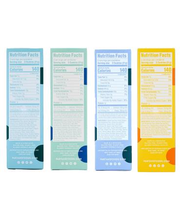 Partake Foods Soft Baked Vegan Cookies 4 Box Variety Pack - Vegan & Gluten Free Snack for Kids - Buy Online on SooperMarket.com