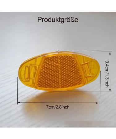 Xiwupo Cat Eye Reflectors Set for Bikes - Unisex Bicycle Reflectors | 4-Pack for Enhanced Safety - Buy Online on SooperMarket.com