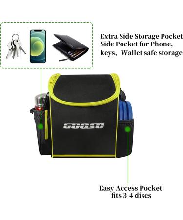 Disc Golf Set with Bag - 12-Piece Flying Discs for Beginners | Portable Backpack Holds 28+ Discs | Yellow - Buy Online on SooperMarket.com