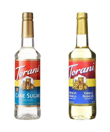 Torani Syrup Cane Sugar Sweetener 25.4 Ounces & French Vanilla Flavour Syrup 750ml Grocery+ French Vanilla Syrup