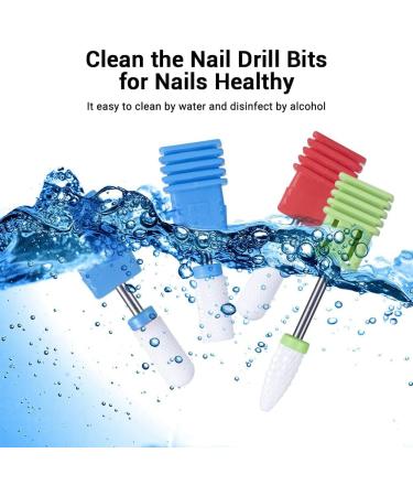 MELODYSUSIE Ceramic Nail Drill Bits Set - Professional 3/32 Safety Bits for Acrylic and Gel Nails - Cuticle Removal Tools - 4pcs - Buy Online on SooperMarket.com