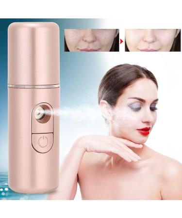 Nano Mist Sprayer USB Rechargeable Handheld Face Humidifier Sprayer Portable USB Face Humidifier SkinCare Moisturizing Hydrating Face Humidifier Sprayer Beauty Tool (Rose Gold) - Buy Online on SooperMarket.com