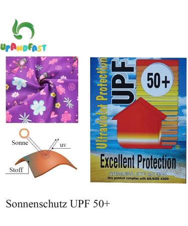 UPF 50+ Sun Protection Baby Swimwear | Purple Toddler Swimsuit (3-6 Months) - Buy Online on SooperMarket.com