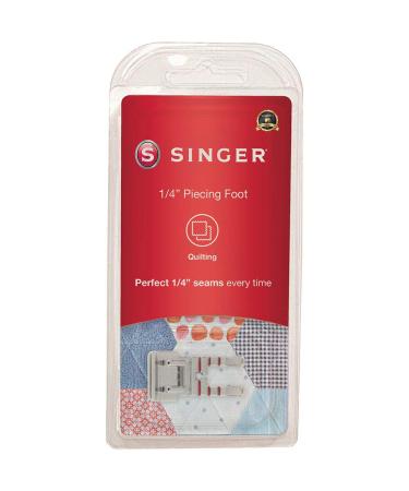 SINGER | Quarter Inch Piecing Presser Foot, Creates Perfect 1/4 Inch Seams, Great for Quilting, Baby & Doll Clothes - Sewing Made Easy, White