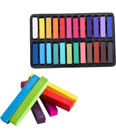 Glamified Hair Chalk Set - 24 Colors Non-Toxic Temporary Hair Dye for Women & Girls - Buy Online on SooperMarket.com