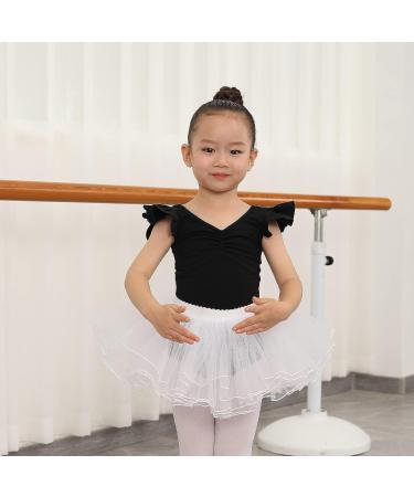 HIPPOSEUS Girls Long & Short Sleeve Leotard for Gymnastics, Dance, Ballet - Black, Size 8-9 Years - Buy Online on SooperMarket.com