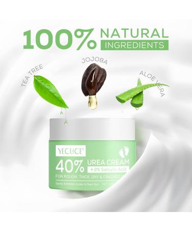 Urea Cream 40% with 2% Salicylic Acid - Foot Repair Lotion for Deep Moisturization & Exfoliation 5.29 Oz - Buy Online on SooperMarket.com